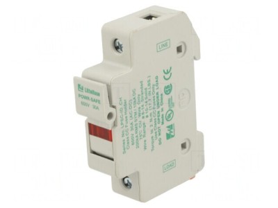 Clemă siguranţe cilindrice 10,3x38mm 30A pentru şină DIN foto