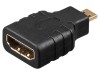 Goobay Adaptor HDMI la Micro HDMI, Negru, Contacte Aurite