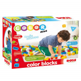 Cuburi colorate de construit - 85 piese PlayLearn Toys, DOLU