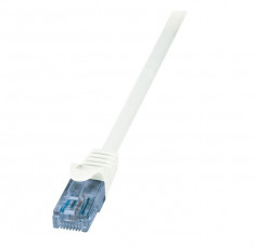 Cablu U/UTP Logilink EconLine Patchcord Cat 6A 10GE Home 2 m Alb foto