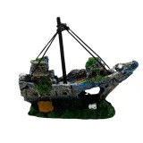 Ornament acvariu, epava de nava 12 cm, Oem