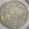 Moneda argint Elveția 2 francs 1964