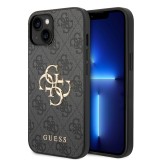 Guess - Hardcase 4G Big Metal Logo (GUHCP15S4GMGGR) - iPhone 15 - Grey