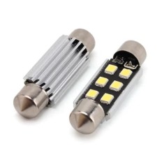Set 2 Becuri LED FOXMAG24, 36mm Canbus pentru Plafoniera , Lampi numar Lumina Alba Premium foto