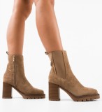 Cumpara ieftin Botine dama Nevymar Khaki