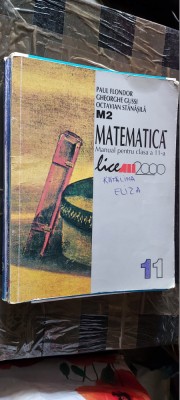 MATEMATICA M2 CLASA A XI A FLONDOR , GUSSI , STANASILA foto