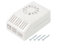 Carcasă albă ABS pentru Raspberry Pi 4 B - 62mm