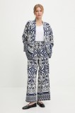 Answear Lab sacou și pantaloni culoarea albastru marin