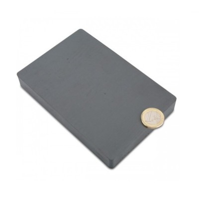 Magnet ferita bloc, 150x100x20 mm, putere 20 kg, Y35 foto