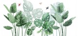 Sticker Autocolant Decorativ, Planta de Ghiveci, 100 x 17.5 cm Verde iarba 17.5 cm 100 cm 17.5 cm Verde iarba 2 Folii