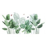 Sticker Autocolant Decorativ, Planta de Ghiveci, 100 x 17.5 cm Verde iarba 17.5 cm 100 cm 17.5 cm Verde iarba 2 Folii