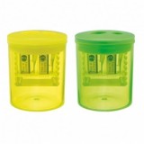 Ascutitoare de plastic - dubla - Neon Art