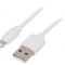 Cablu USB 2.0 Apple Lightning 1m Alb