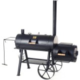 Gratar Pe Carbuni Cu Afumatoare, Joe'S Barbeque Smoker, Reverse Flow Js-33951, 195X85X165Cm