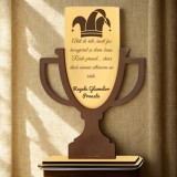 Trofeu Personalizat Model Cupa , Regele Glumelor Proaste Cadou Amuzant pentru Prieteni E i Colegi Premium Awards