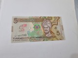 BANCNOTA TURKMENISTAN 5 M 2020