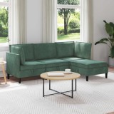 vidaXL Set de mobilier pentru living 4 pcs Verde Mării Catifea 3413775