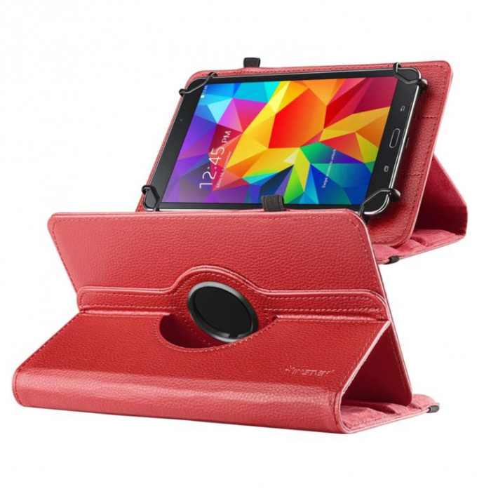 Husa tableta Piele Universala Red 7.0 Smart