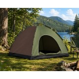Cort camping pop-up impermeabil pentru 4 persoane, cu geanta, 210x210x135 cm
