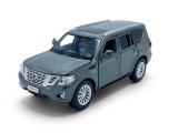 Macheta auto Nissan Patrol Y62 2017 grey, lumini, sunet, directie activa, 1:32