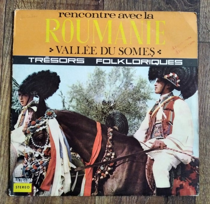 DD- Orchestra George Vancu Vall&eacute;e Du Someș vinil Tr&eacute;sors Folkloriques Roumains