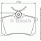 Set placute frana,frana disc VW VENTO (1H2) (1991 - 1998) BOSCH 0 986 495 226