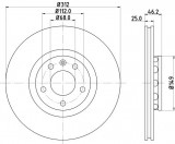 Disc frana AUDI A4 (8EC, B7) (2004 - 2008) KRIEGER 0950004136