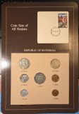 Botswana Coin Sets Of All Nations 7 monede, KM#3,4,5,6,7,8