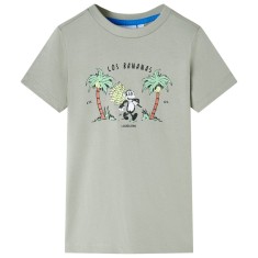 Tricou pentru copii, kaki deschis, 128 foto