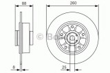 Disc frana RENAULT MEGANE III Cupe (DZ0/1) (2008 - 2016) BOSCH 0 986 479 C87