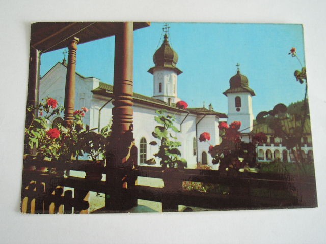 QW25 MS - Carte postala - tematica manastiri - vedere - Manastirea Agapia 2