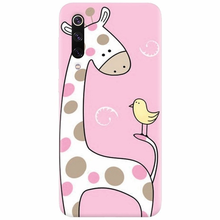Husa silicon pentru Xiaomi Mi 9, Cute Giraffe