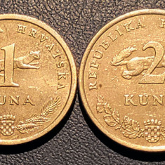 1 kuna 2005 si 2 kune 1995 - Croatia