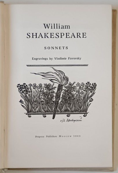 SONNETS by WILLIAM SHAKESPEARE , 1965