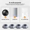 Set 4 Tampoane Antivibratii Masina Spalat, Cauciuc, Gri, Picioare Antiderapante Universale, Rezistent