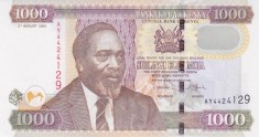 Bancnota Kenya 1.000 Shilingi 2.8.2004 - P45c UNC ( vezi descriere )