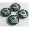 Set 4 Capace Jante Skoda 65mm Negru/Argintiu Octavia Fabia Superb Rapid Yeti Roomster Kodiaq Kamiq 3B7601171 (Interior 55mm)
