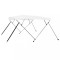vidaXL Parasolar barcă Bimini cu 4 arcuri, alb, 243x196x137 cm