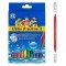 Set Carioci, Little President, Double Tip, 12 Bucăți, Varf Subtire, Multicolor