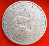 (M1564) MONEDA DJIBOUTI - 50 FRANCS 1977, STARE BUNA, EXOTICA