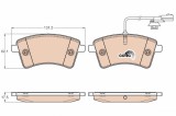 TRW GDB1941 COTEC set placute frana,frana disc