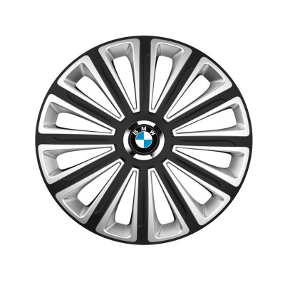 trend Set 4 capace roti Silver/black cu inel cromat Trend R15 pentru gama auto BMW Trend Silver-Black foto