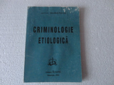 Criminologie etiologica-Valerian Cioclei foto