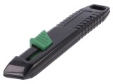 Cuțit 18mm cu retragere automată a lamei, m&acirc;ner metalic