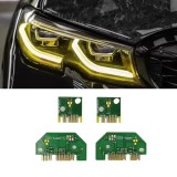 Cumpara ieftin Set 4 Module LED DRL Angel Eyes Galben BMW G20 G21 CSL - Versiune Europa - 63118737143 (stanga), 63118737144 (dreapta)