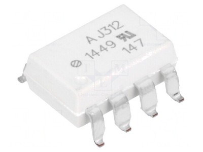 Optocuplor SMD 1 Canal Controler IGBT 3,75kV 8 Pin foto