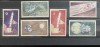 PC294 - Cehoslovacia 1961 Cosmos/ Explorarea Spatiului, serie MNH, 6v, Nestampilat