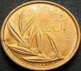 Cumpara ieftin Moneda 20 FRANCI - BELGIA, anul 1982 * cod 884, Europa