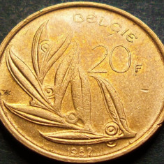 Moneda 20 FRANCI - BELGIA, anul 1982 * cod 884