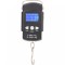 Cantar Digital de Mana cu Carlig, Cyrax, Cantar Portabil, Pescuit, cu Maner, Capacitate 50 kg, cu Metru Incorporat, 20.5 x 6 x 2.5 cm, Negru